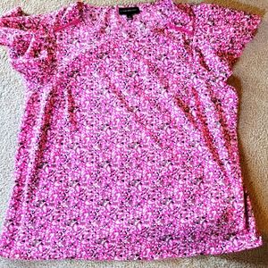 Lane Bryant size 18 pink spotted top